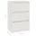 Sängbord vit 40x29,5x64 cm massiv furu
