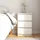 Sängbord vit 40x29,5x64 cm massiv furu