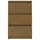 Sängbord honungbrun 40x29,5x64 cm massiv furu