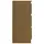 Sängbord honungbrun 40x29,5x64 cm massiv furu