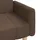 Bäddsoffa 2-sits brun tyg