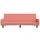 Bäddsoffa 2-sits rosa sammet