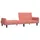 Bäddsoffa 2-sits rosa sammet