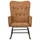 Gungstol brun vintage kanvas