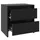 Nattduksbord 2 st svart 45x34,5x44,5 cm konstruerat trä