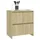 Skänkar 2 st sonoma-ek 70x41x75 cm konstruerat trä