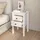 Sängbord 2 st vit 40x35x61,5 cm massiv furu