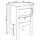 Sängbord 2 st vit 40x35x61,5 cm massiv furu