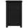 Sängbord 2 st svart 40x35x61,5 cm massiv furu