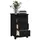 Sängbord 2 st svart 40x35x61,5 cm massiv furu