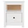 Sängbord vit 40x35x49 cm massiv furu