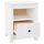 Sängbord vit 40x35x49 cm massiv furu
