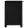 Sängbord svart 40x35x49 cm massiv furu