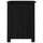 Sängbord svart 40x35x49 cm massiv furu
