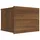 Sängbord rökfärgad Brun ek 40x30x30 cm konstruerat trä