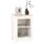 Sängbord vit 40x35x55 cm massivt furuträ