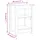 Sängbord vit 40x35x55 cm massivt furuträ