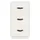 Sängbord 2 st vit 40x40x75 cm massiv furu