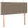 Ramsäng med madrass taupe 90x200 cm tyg