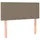 Ramsäng med madrass taupe 90x190 cm tyg