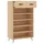 Skohylla sonoma-ek 60x35x105 cm konstruerat trä