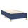 Ramsäng med madrass blå 90x200 cm tyg
