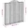 Gabioner bågformade 2 st 200x30x200/220 cm galvaniserat järn