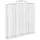 Gabioner bågformade 4 st 200x30x200/220 cm galvaniserat järn