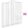 Gabioner bågformade 6 st 200x30x200/220 cm galvaniserat järn