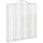 Gabioner bågformade 4 st 200x30x220/240 cm galvaniserat järn