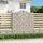 Gabioner bågformade 4 st 200x30x220/240 cm galvaniserat järn