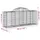 Gabioner bågformade 8 st 200x50x80/100 cm galvaniserat järn