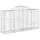 Gabioner bågformade 15 st 200x50x100/120 cm galvaniserat järn