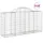 Gabioner bågformade 18 st 200x50x100/120 cm galvaniserat järn