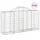 Gabioner bågformade 25 st 200x50x100/120 cm galvaniserat järn