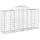 Gabioner bågformade 25 st 200x50x100/120 cm galvaniserat järn