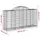 Gabioner bågformade 25 st 200x50x100/120 cm galvaniserat järn