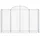 Gabioner bågformade 2 st 200x50x120/140 cm galvaniserat järn