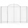 Gabioner bågformade 4 st 200x50x120/140 cm galvaniserat järn