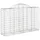 Gabioner bågformade 9 st 200x50x120/140 cm galvaniserat järn
