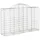 Gabioner bågformade 18 st 200x50x120/140 cm galvaniserat järn