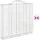 Gabioner bågformade 6 st 200x50x180/200 cm galvaniserat järn