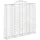 Gabioner bågformade 6 st 200x50x180/200 cm galvaniserat järn