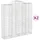 Gabioner bågformade 2 st 200x50x200/220 cm galvaniserat järn