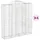 Gabioner bågformade 4 st 200x50x200/220 cm galvaniserat järn