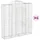 Gabioner bågformade 6 st 200x50x200/220 cm galvaniserat järn