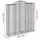 Gabioner bågformade 6 st 200x50x200/220 cm galvaniserat järn
