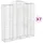 Gabioner bågformade 7 st 200x50x200/220 cm galvaniserat järn