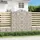 Gabioner bågformade 2 st 200x50x220/240 cm galvaniserat järn