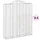 Gabioner bågformade 4 st 200x50x220/240 cm galvaniserat järn